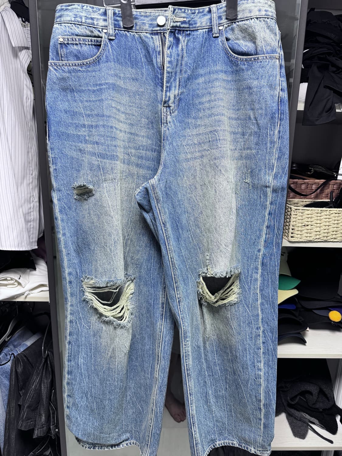 (중고/50) 마틴플랜 web wide denim m/blue 50사이즈 상품이미지5