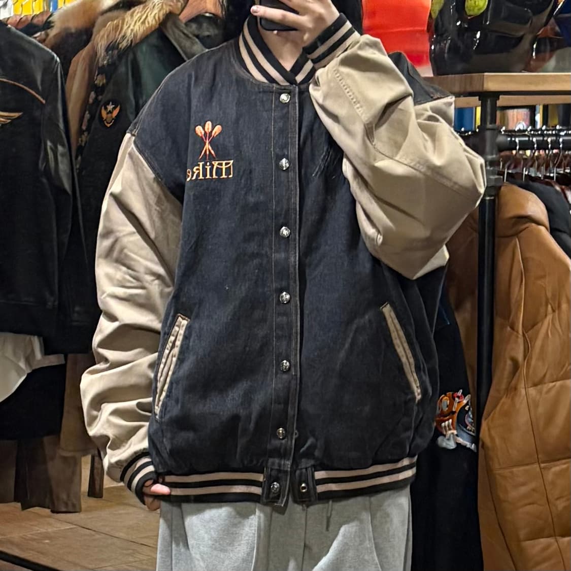 [HI] Tri-Mountain 트라이 마운틴 데님바시티자켓 흑청 상품이미지1