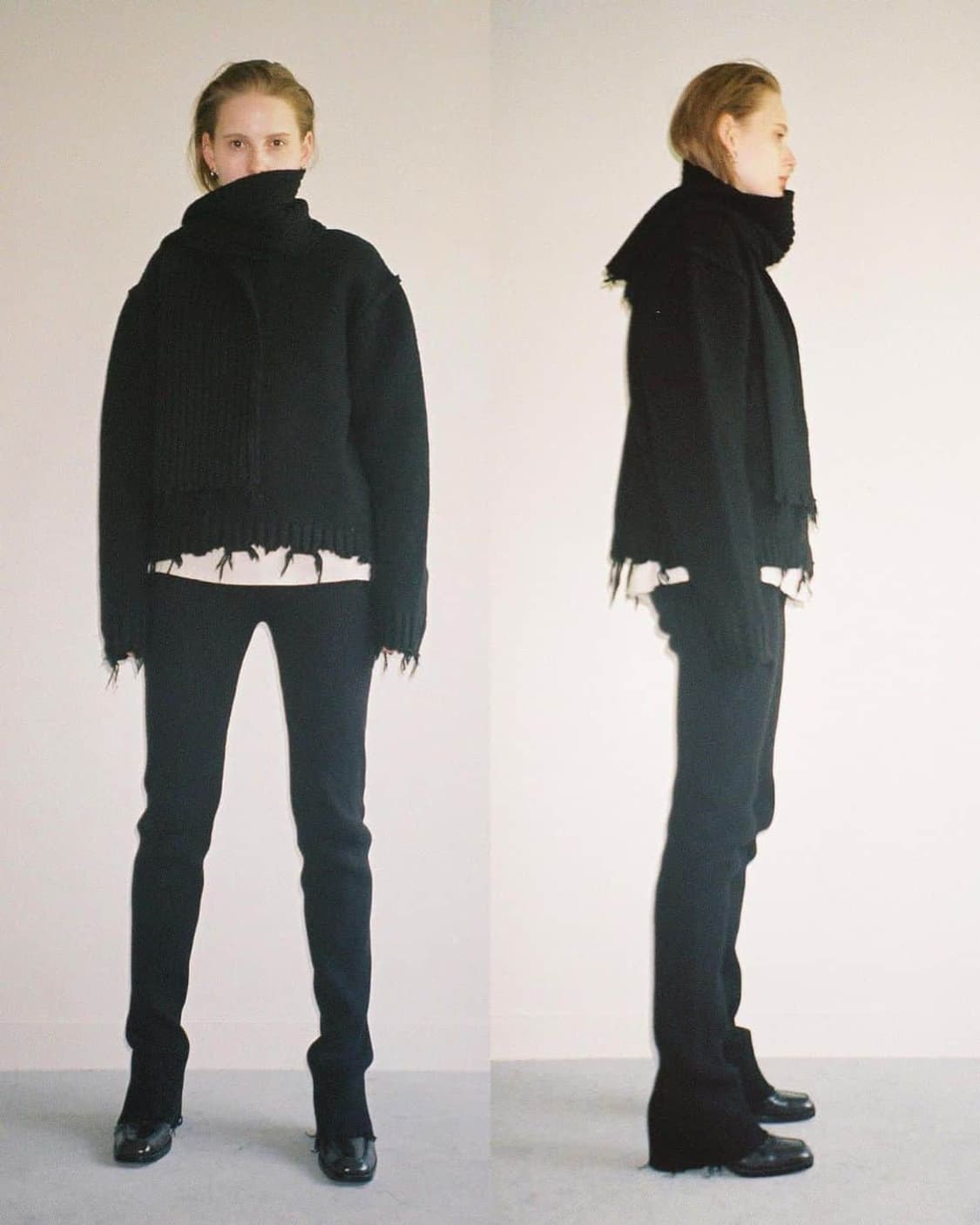 F) PERVERZE 퍼버즈 머플러 크래쉬 니트 상품이미지6