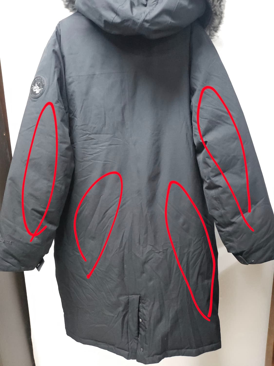 노스페이스  구스  패딩 후드 퍼 점퍼  105 상품이미지6