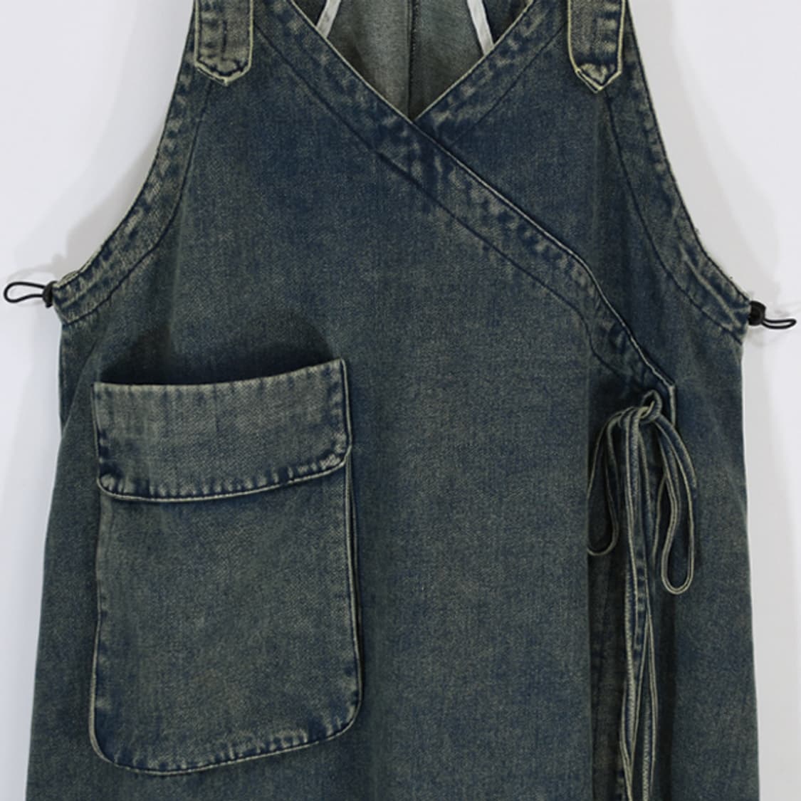 TOCO TOCO 데님멜빵스커트 상품이미지4