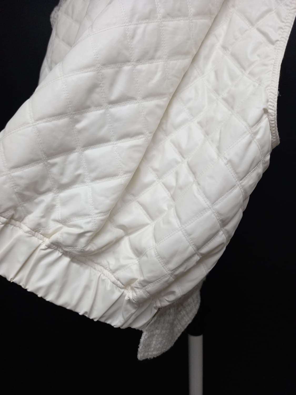 시스템 춘추동 트위드 인조가죽 베스트 82 55-77 상품이미지6