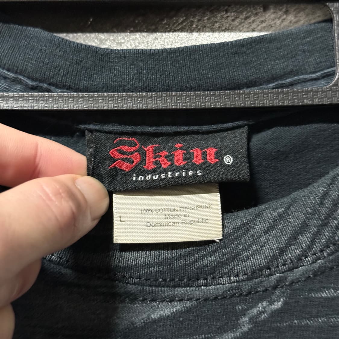 VTG 빈티지 아트 풀 프린팅 고스 락 펑크 반팔 티셔츠 상품이미지4