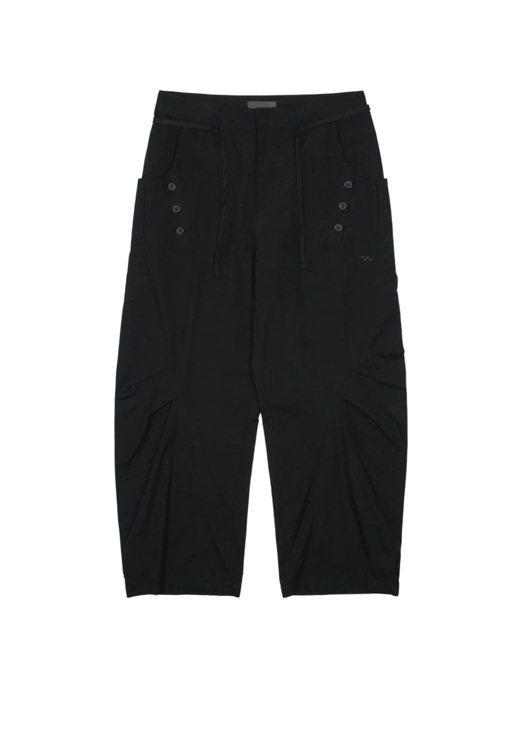 [1] 산산기어 타이 팬츠 블랙 Tie Pants Black 상품이미지1
