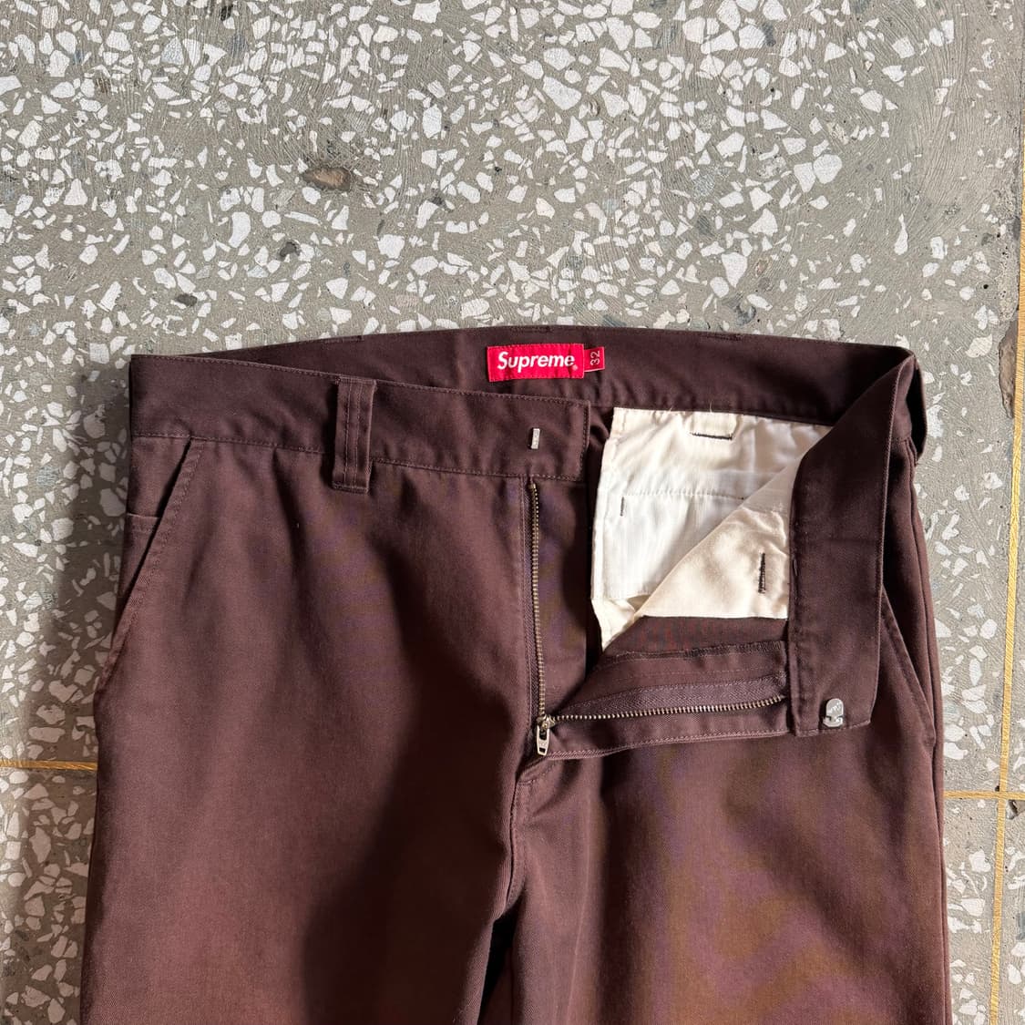 슈프림 워크 팬츠 브라운 상품이미지4