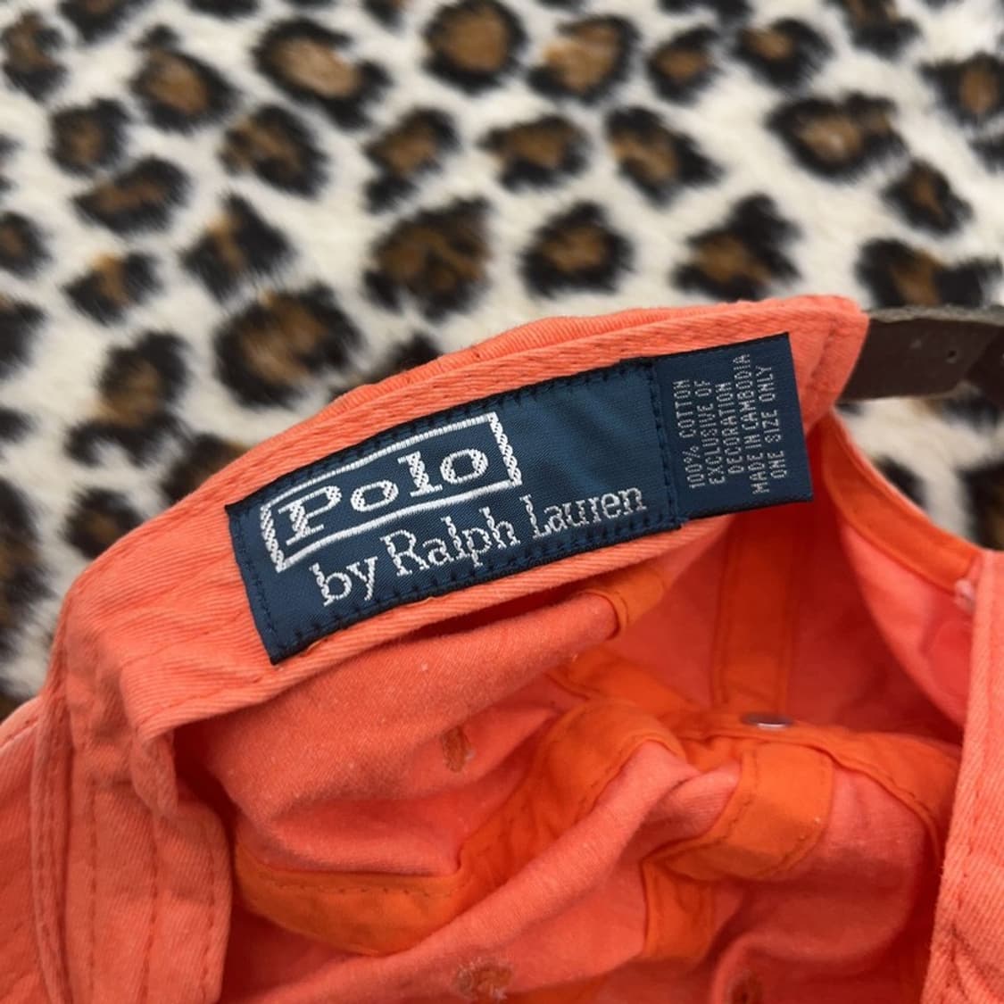폴로 랄프로렌 레트로 Y2K 빈티지 오렌지 볼캡 C09728 상품이미지5