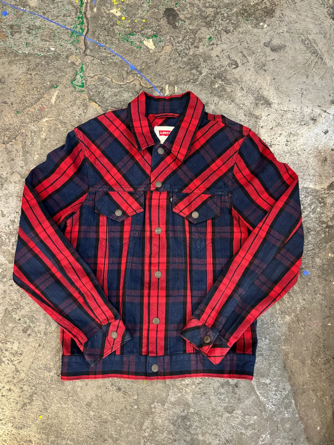 리바이스 레드 체크 자켓 상품이미지6