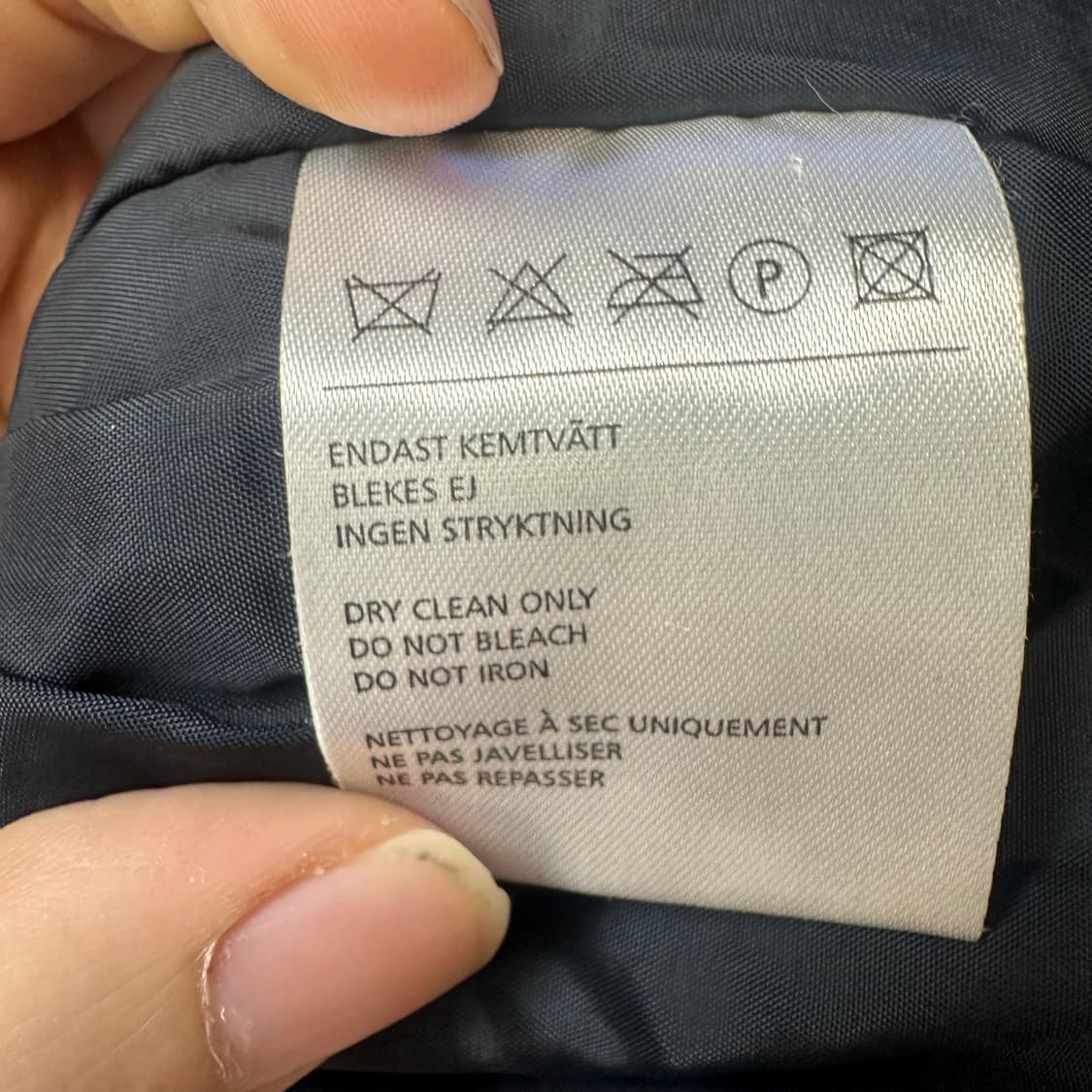 아크네 스튜디오 네이비 울라이더자켓 100 상품이미지4