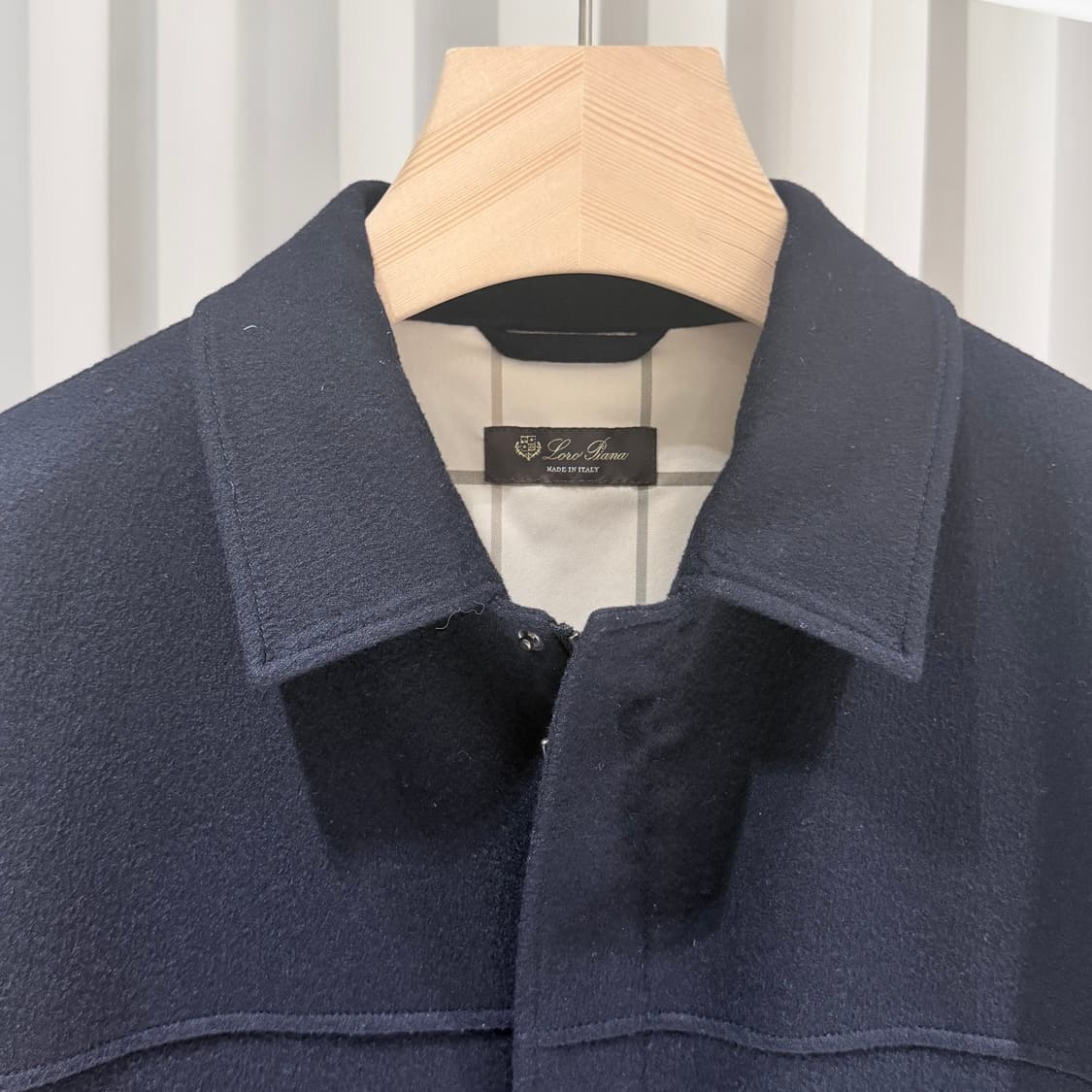 (A+/XL) / 로로피아나 스톰 시스템 캐시미어 봄버 자켓 네이비 상품이미지4