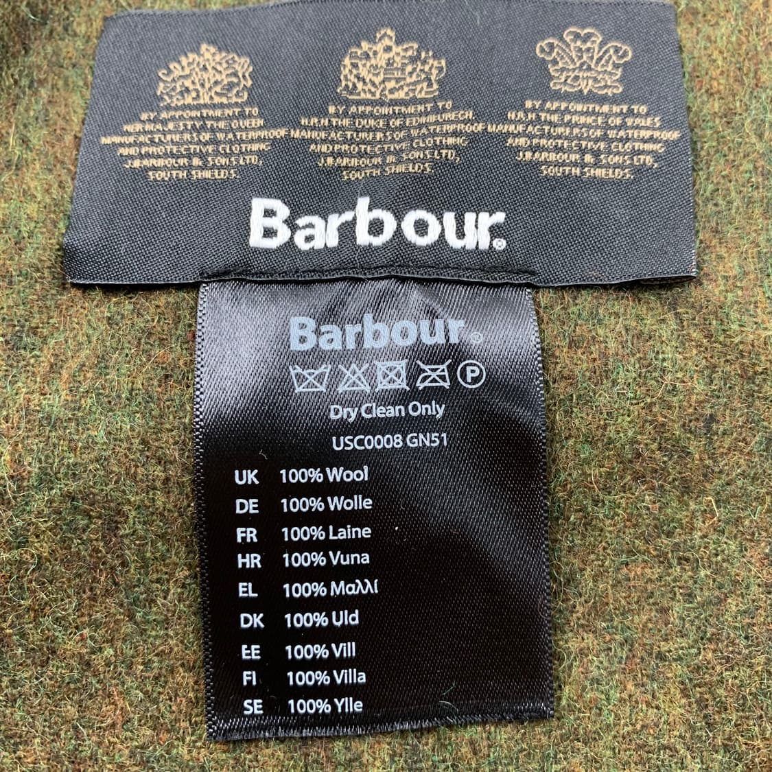 바버 자수로고 멜란지 울 머플러 목도리 스카프  상품이미지5