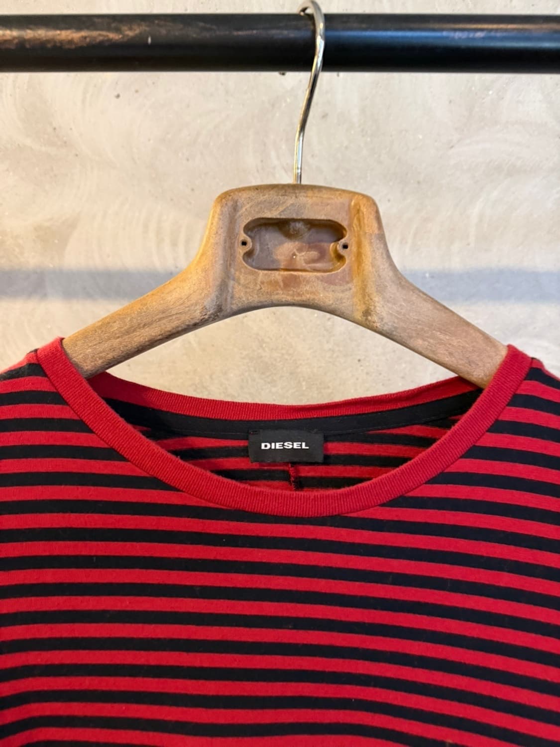 디젤 롱슬리브 크루넥 티셔츠 100 상품이미지3