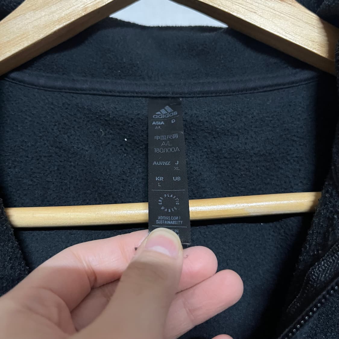 아디다스 블랙 하프집업 L 상품이미지2