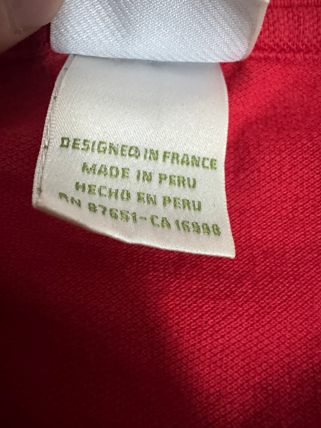 여성 라코스테 Pk 폴로 카라 반팔 티셔츠 S 4 레드 상품이미지4