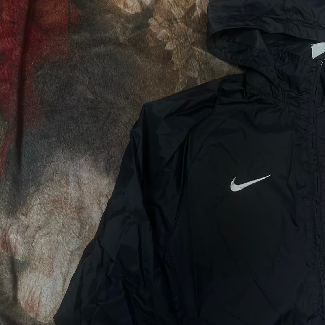 나이키 빈티지 스우시 스몰로고 블랙후드바람막이 95 상품이미지2