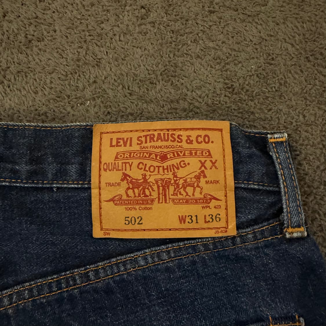 [정품/30X36] 리바이스502XX레드라인셀비지커스텀페인팅팬츠 상품이미지4