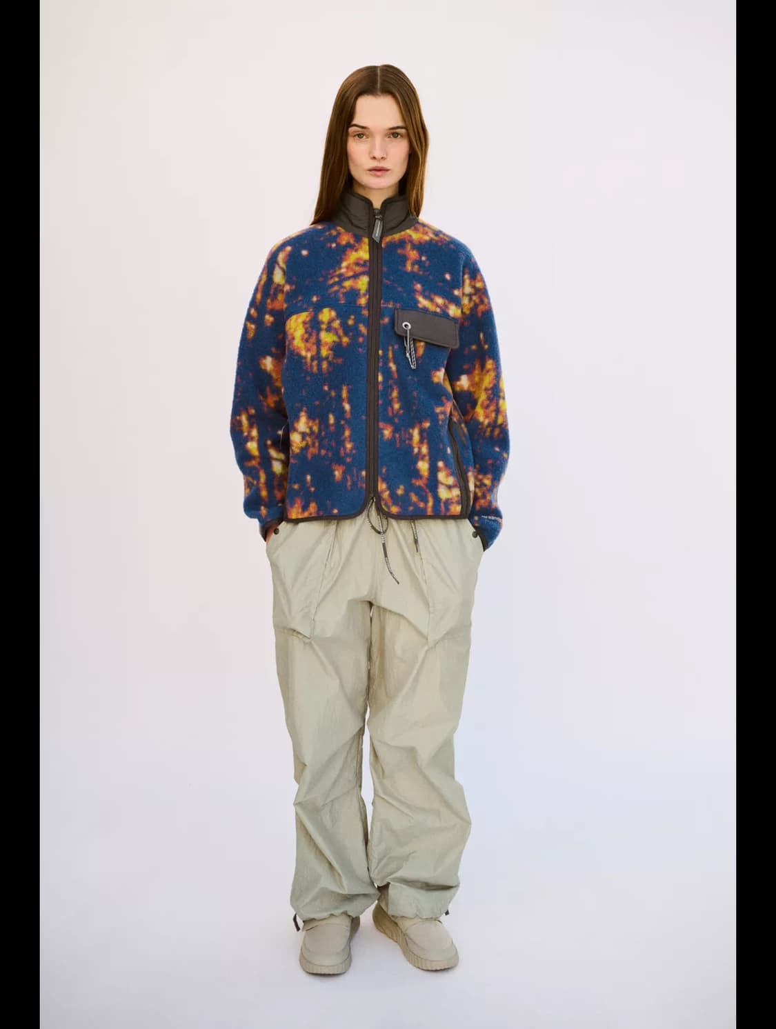 [S] 자라x앤드 원더 플리스 자켓 울 멀티컬러 상품이미지1