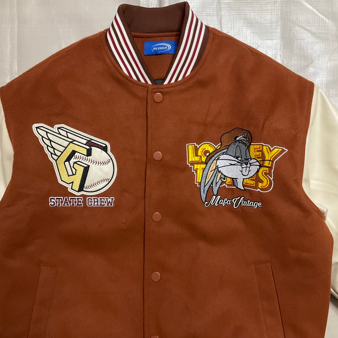 빈티지 루니툰즈 바시티 자켓 L 상품이미지3