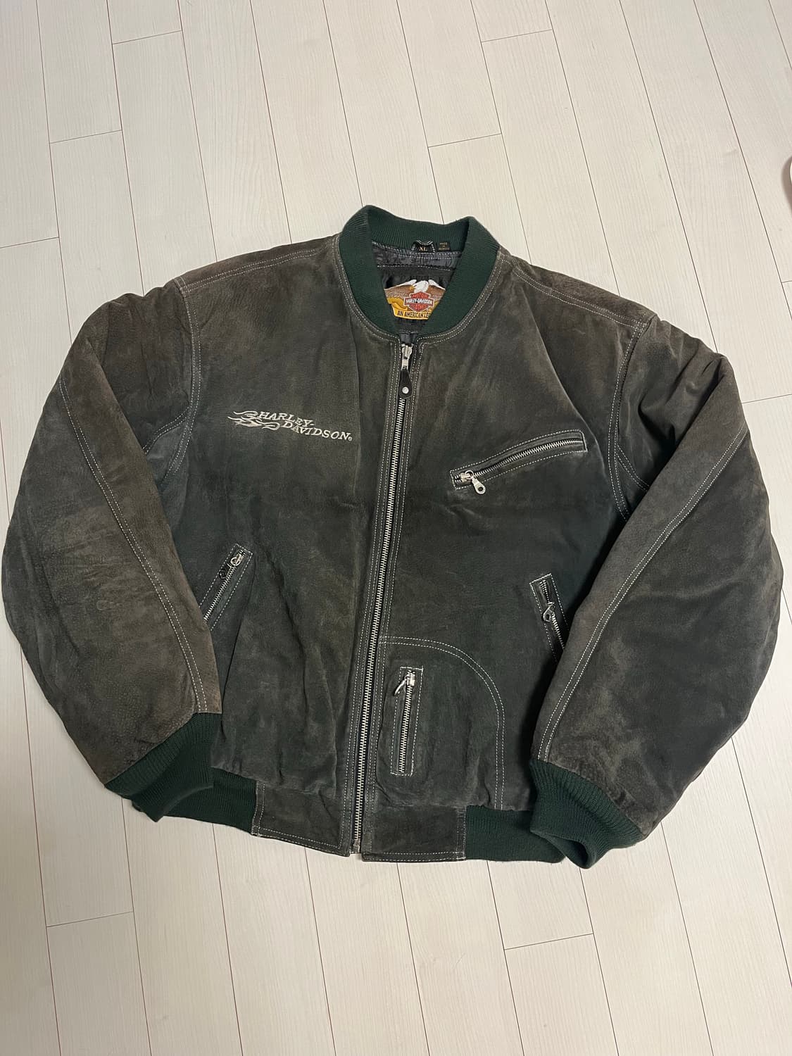 (XL) 할리데이비슨 가죽 스웨이드 자켓 상품이미지1