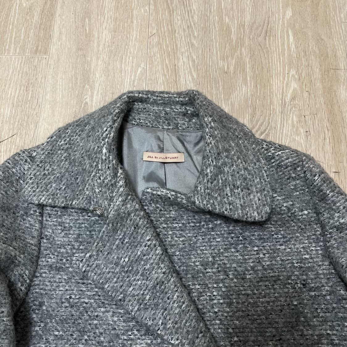 질바이 질스튜어트 여성 배색 모직 집업 헤링본 코트 85-91-160 상품이미지2