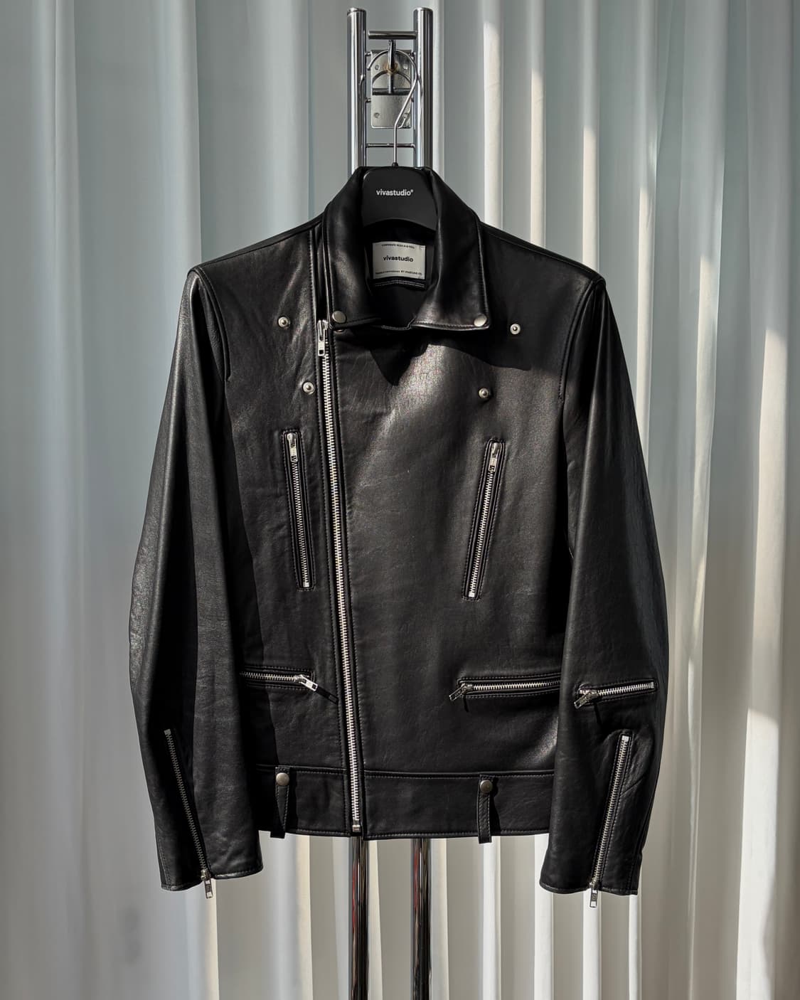 [L]비바스튜디오 테리 라이더 램스킨 양가죽 자켓 상품이미지3