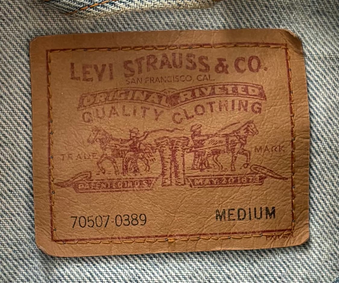 리바이스 80's Type III 트러커 자켓 상품이미지5