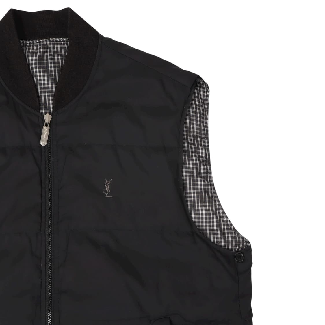 입생로랑 뿌르옴므 ysl 로고 리버시블 덕다운 베스트 상품이미지4