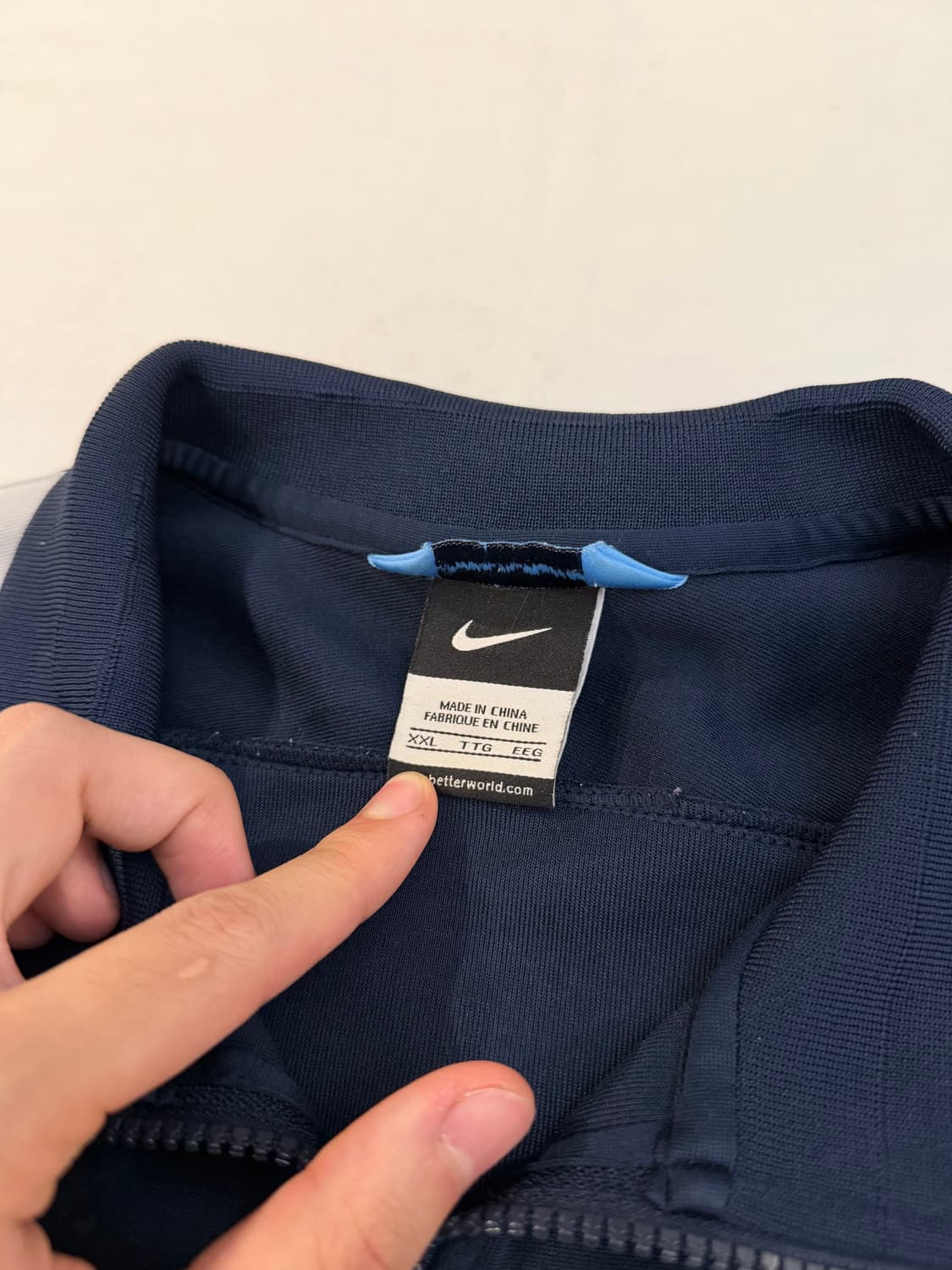 극희귀 XXL) 나이키 13-14 맨시티 트랙탑 져지 네이비 상품이미지4