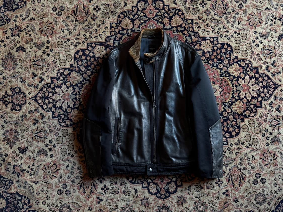 휴고보스 램스킨 싱글라이더 자켓 남성100 상품이미지6