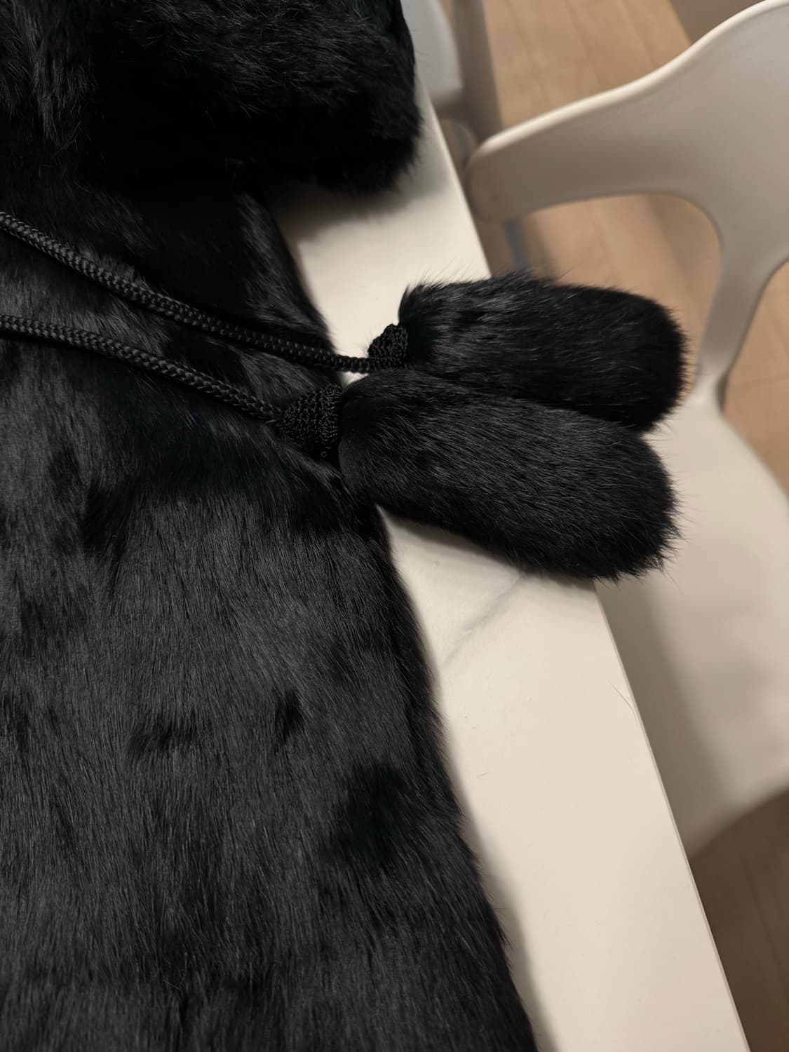 천연토끼털 코트 XL  상품이미지4