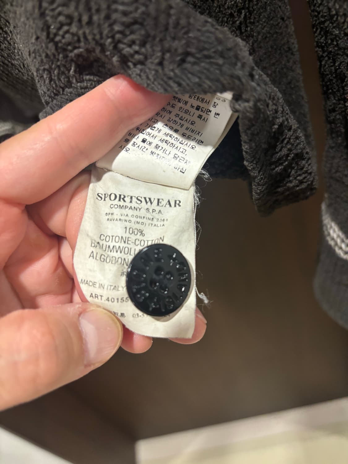 [M, 100~103] 스톤아일랜드 코튼 니트 Made in Italy 상품이미지6