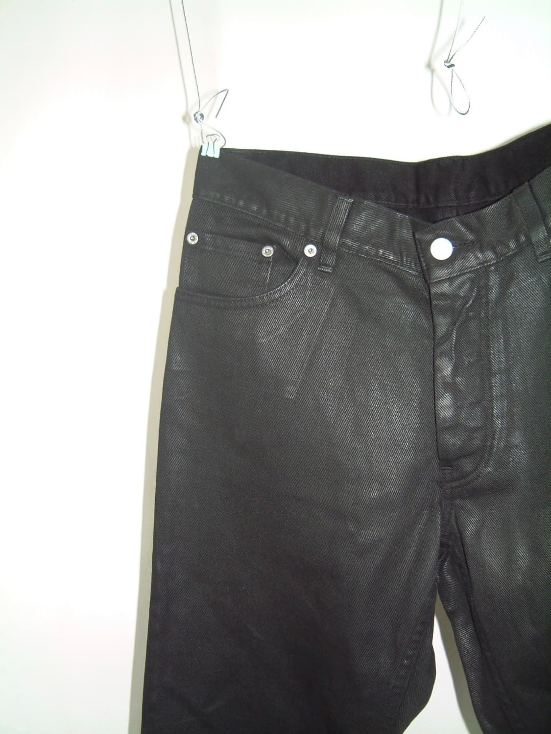 Helmut lang 1998 coated black denim 32 상품이미지3