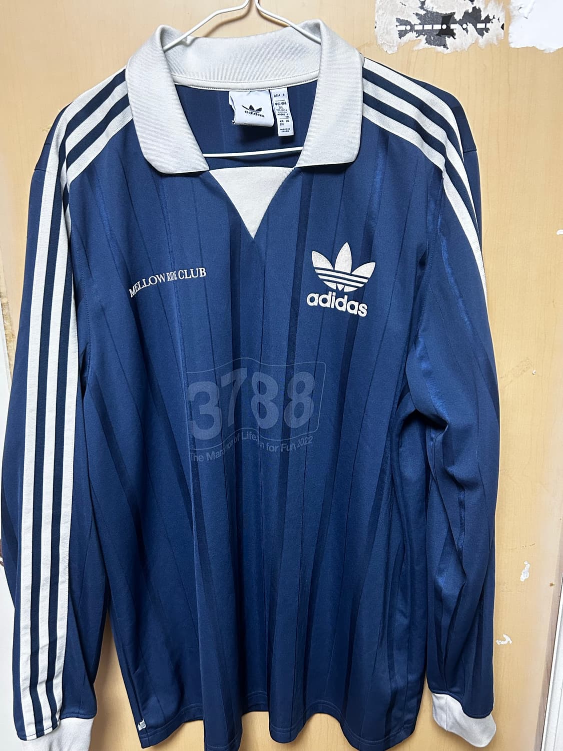아디다스 MRC 롱슬리브 저지 크루 네이비 2XL 상품이미지2