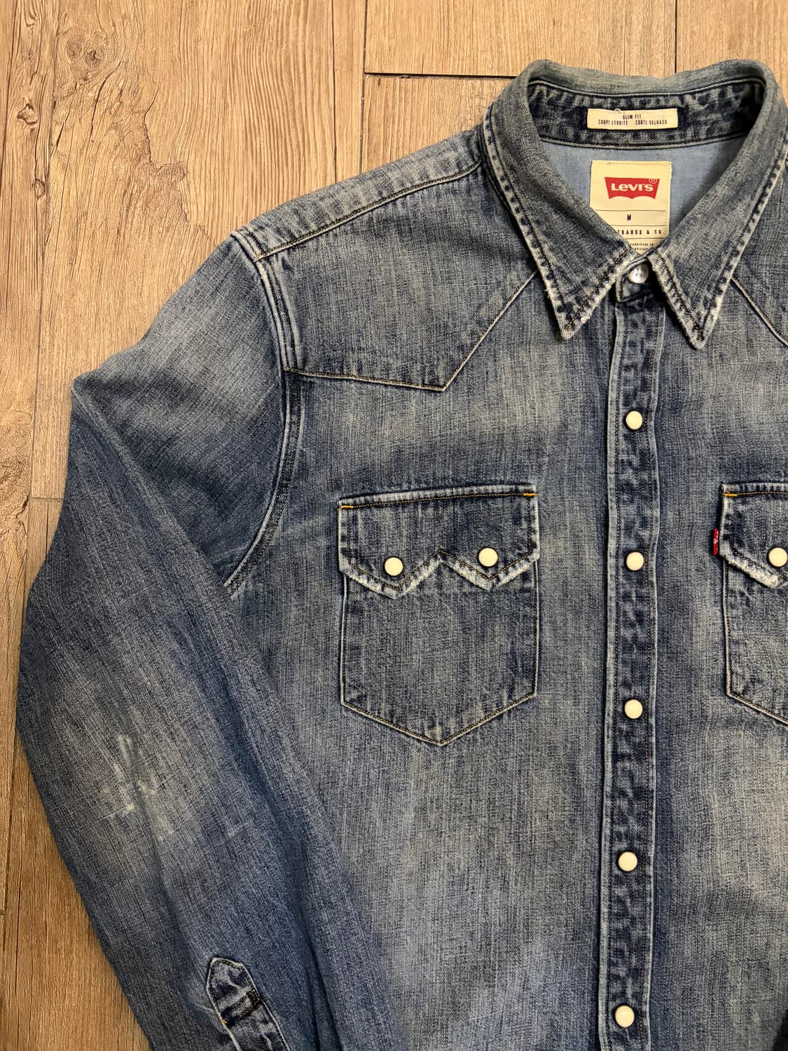 리바이스 쏘투스 웨스턴 데님 셔츠 M(95-100) 상품이미지3