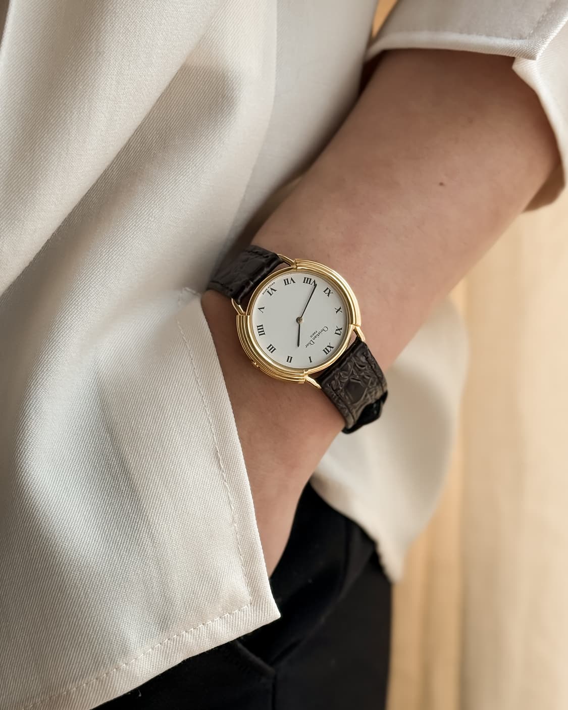 디올 CD 패턴 다이얼 시계 상품이미지6