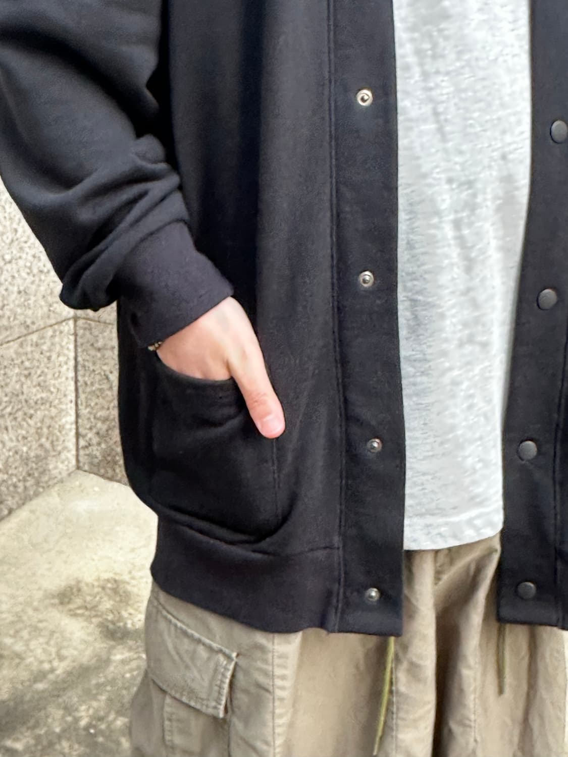 캐피탈 스마일 엘보우 패치 가디건 상품이미지6