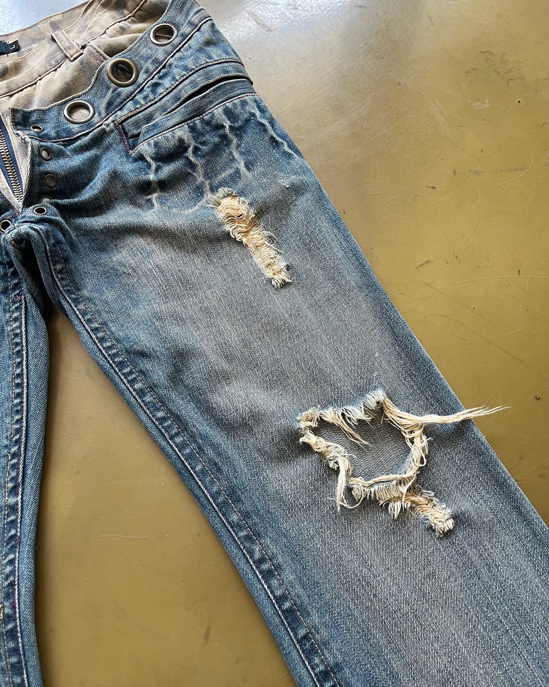 2000s Midas Camo Docking Layered Denim 상품이미지6