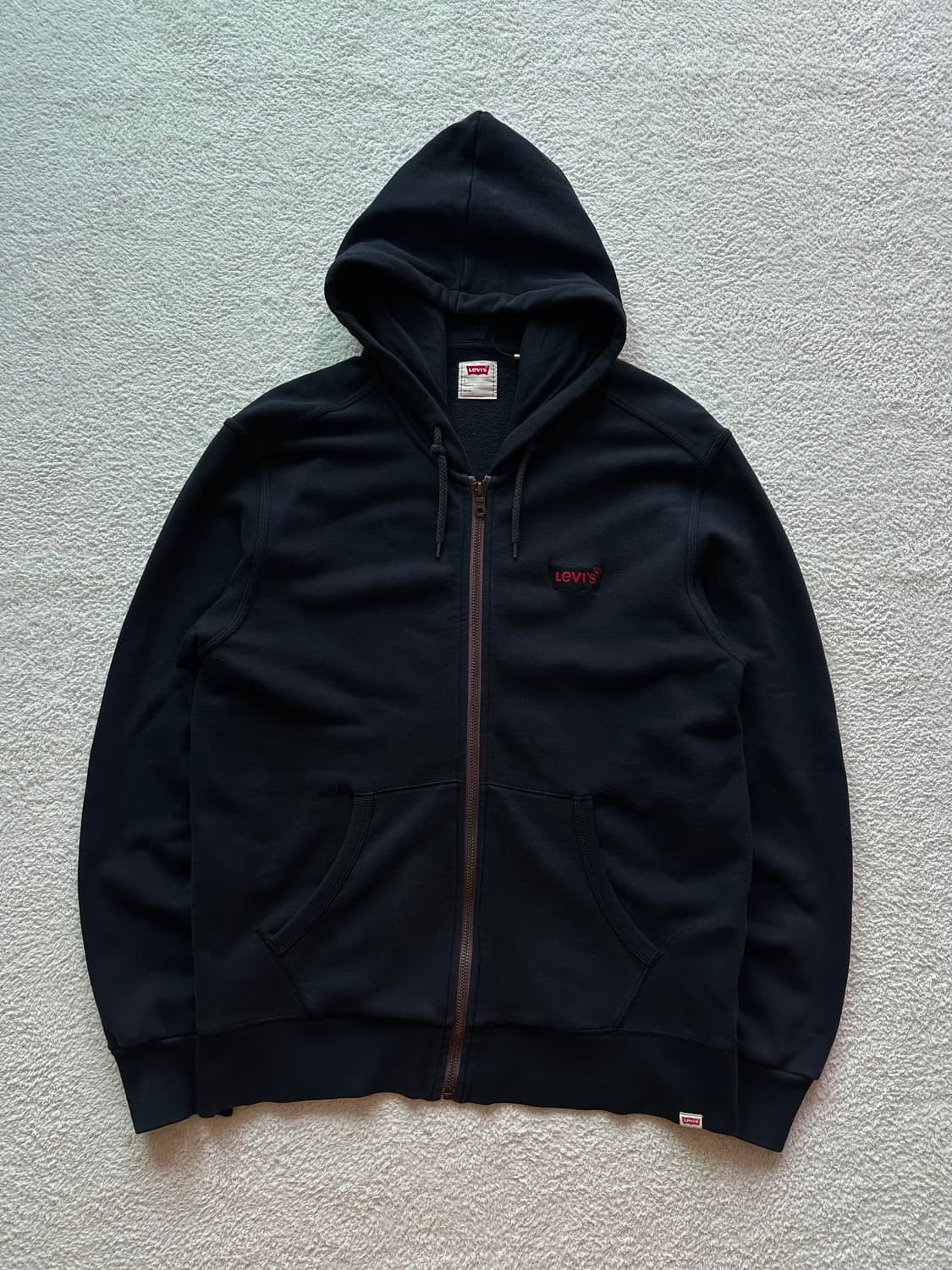 00‘s 리바이스 후드집업 블랙 상품이미지1