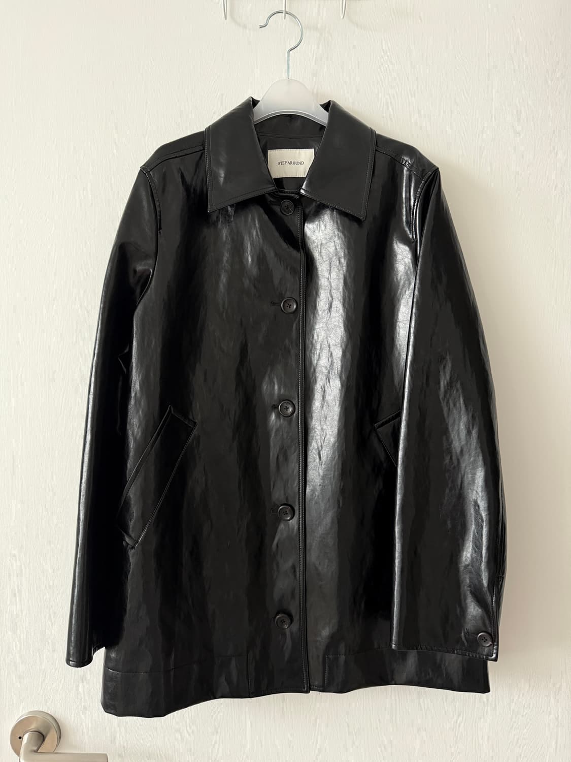 스텝어라운드 샤이닝 레더자켓 상품이미지2