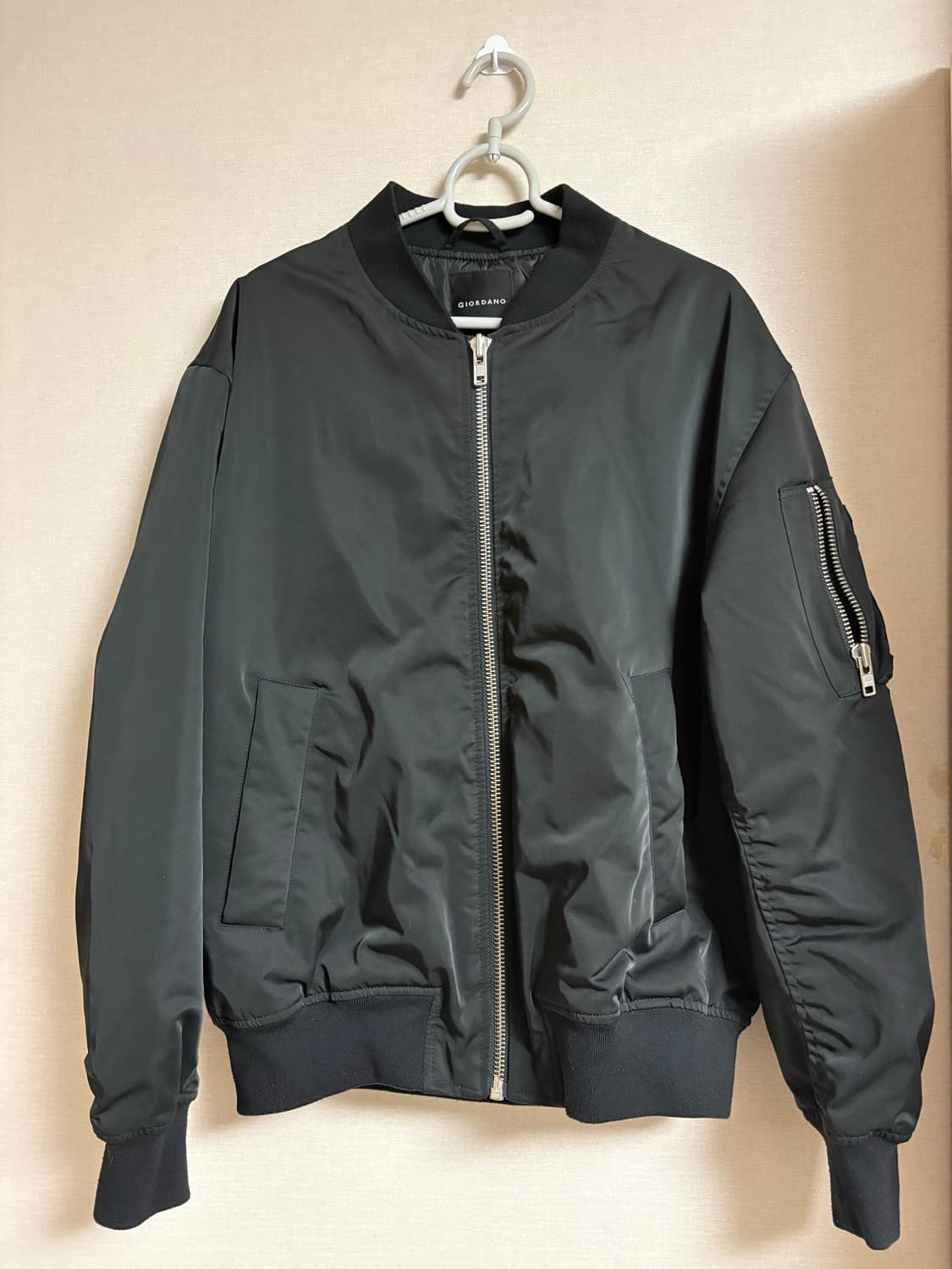 지오다노 블랙 MA-1 항공점퍼 M 상품이미지1