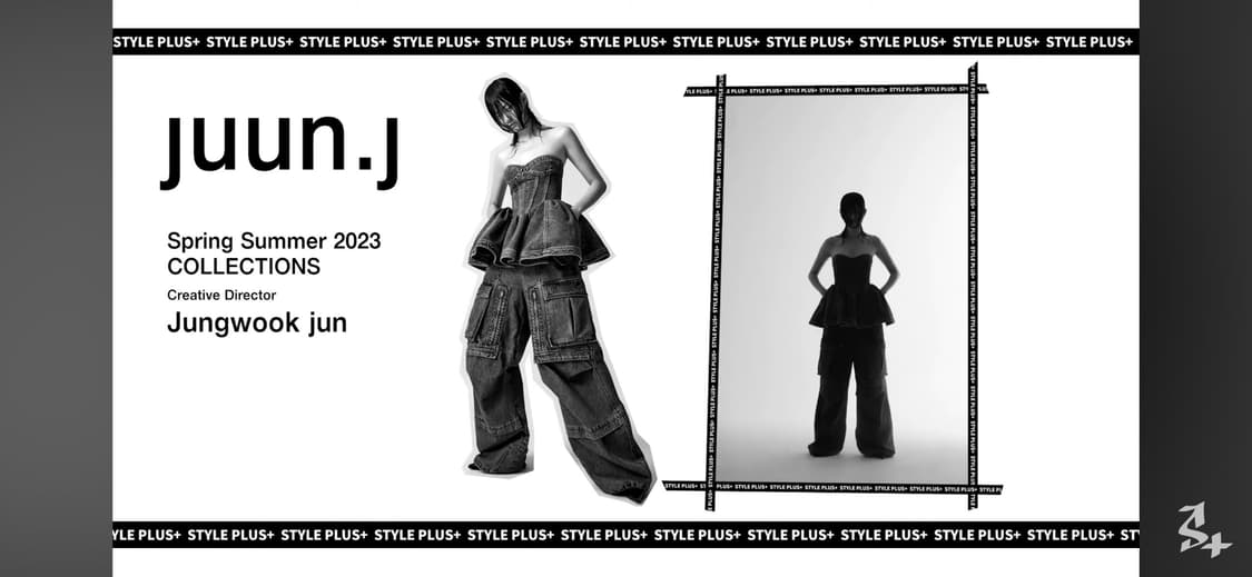 JUUN.J 준지 데님 코르셋 뷔스티에 상품이미지2