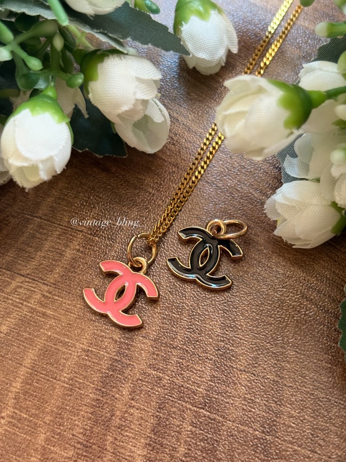 샤넬 심플 미니 로고 골드 목걸이 상품이미지1