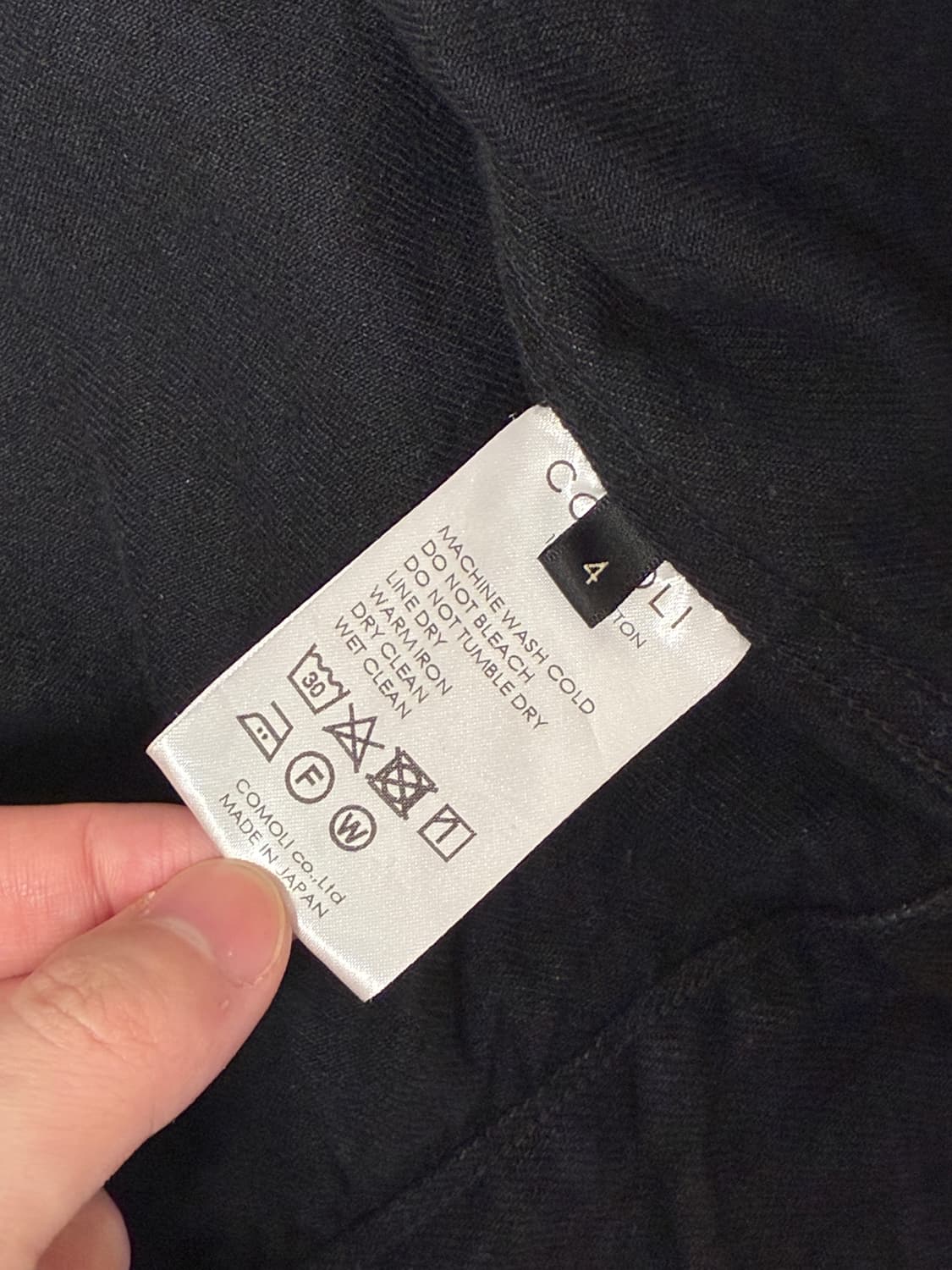 [4] 코모리 신치백 데님자켓 블랙 상품이미지4