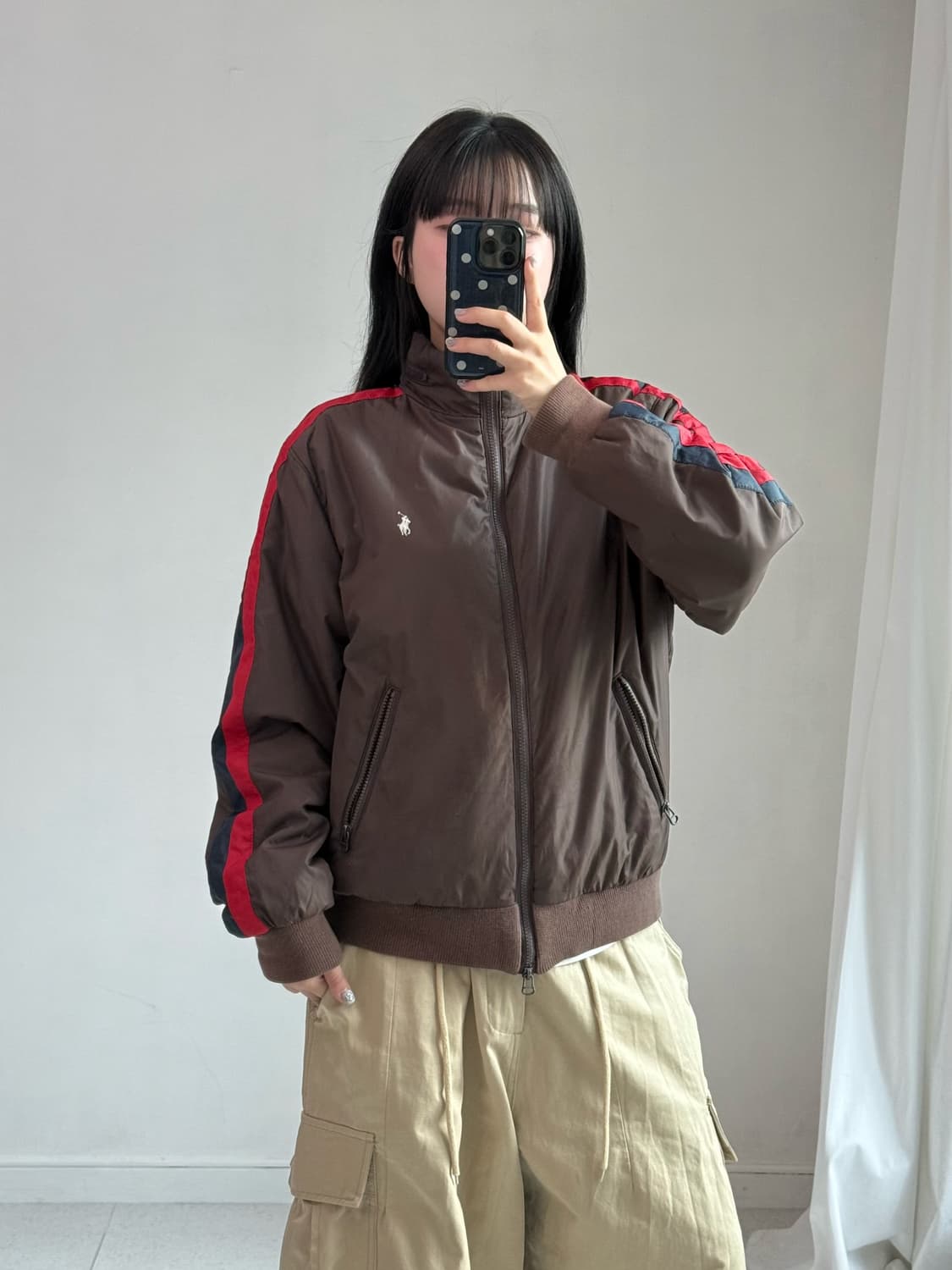 폴로 브라운 투웨이 자켓 상품이미지1