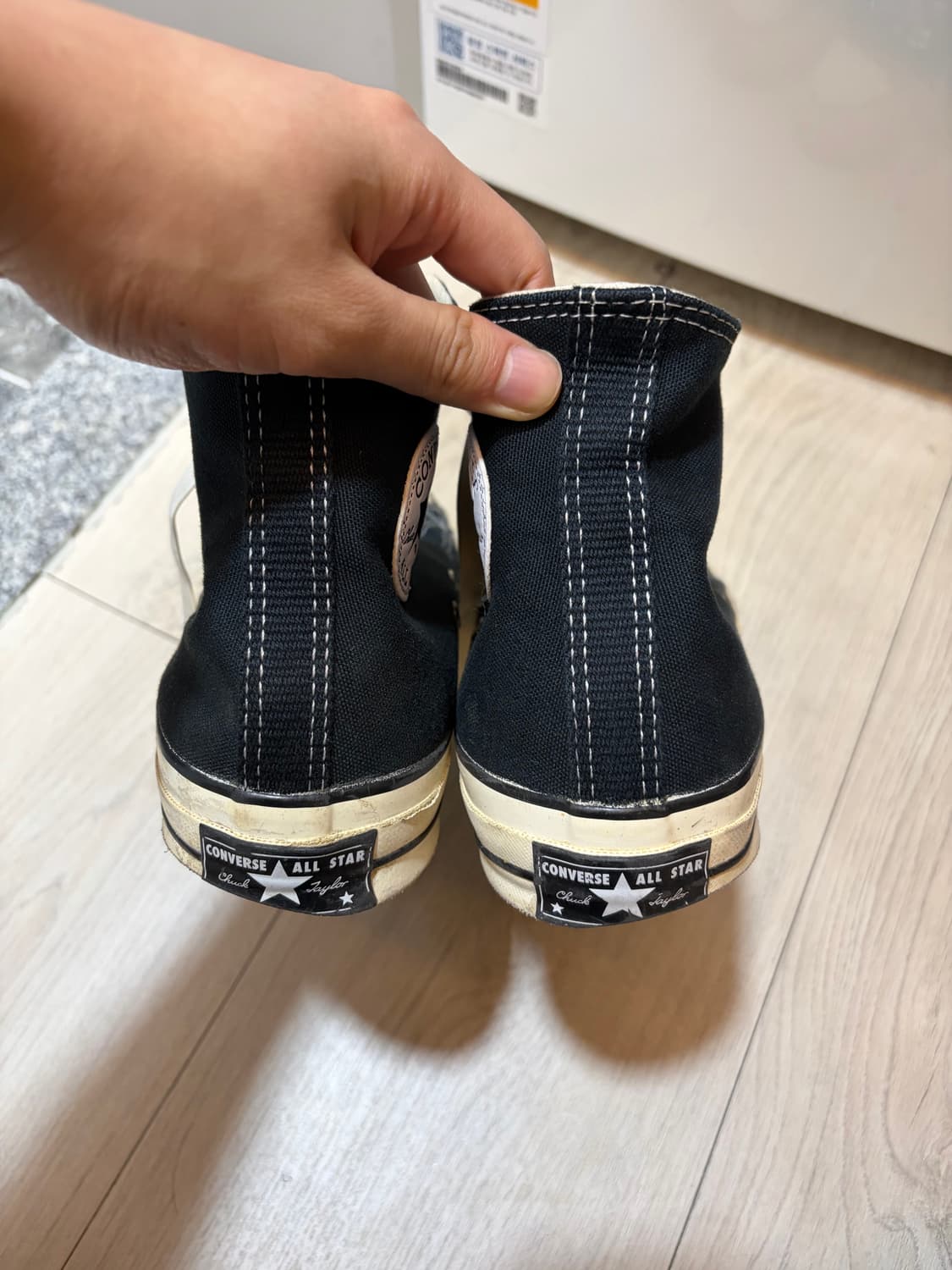 컨버스 척 70 하이 블랙 270 상품이미지5