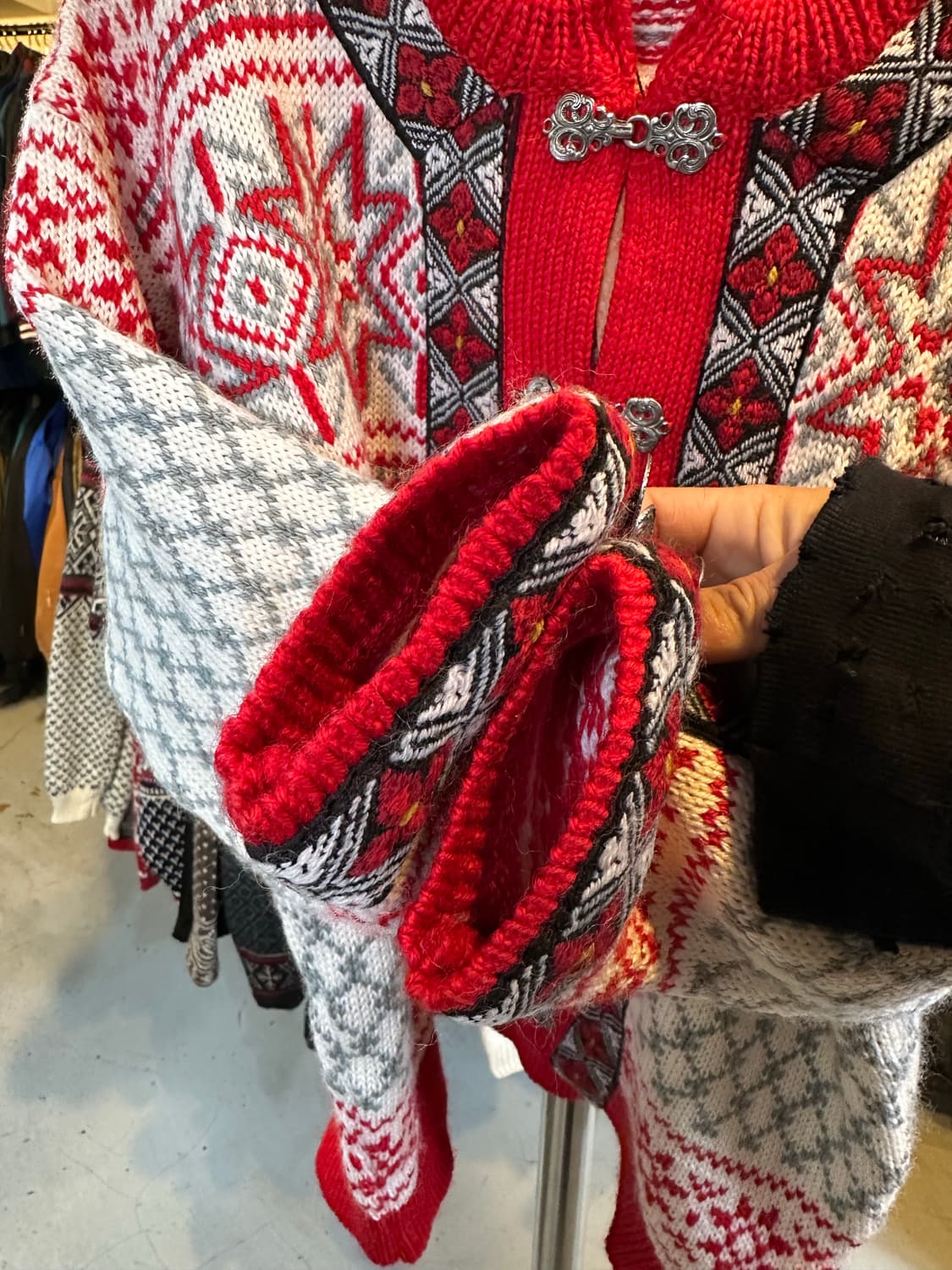 데일오브노르웨이 헤비 울 노르딕 가디건 상품이미지6