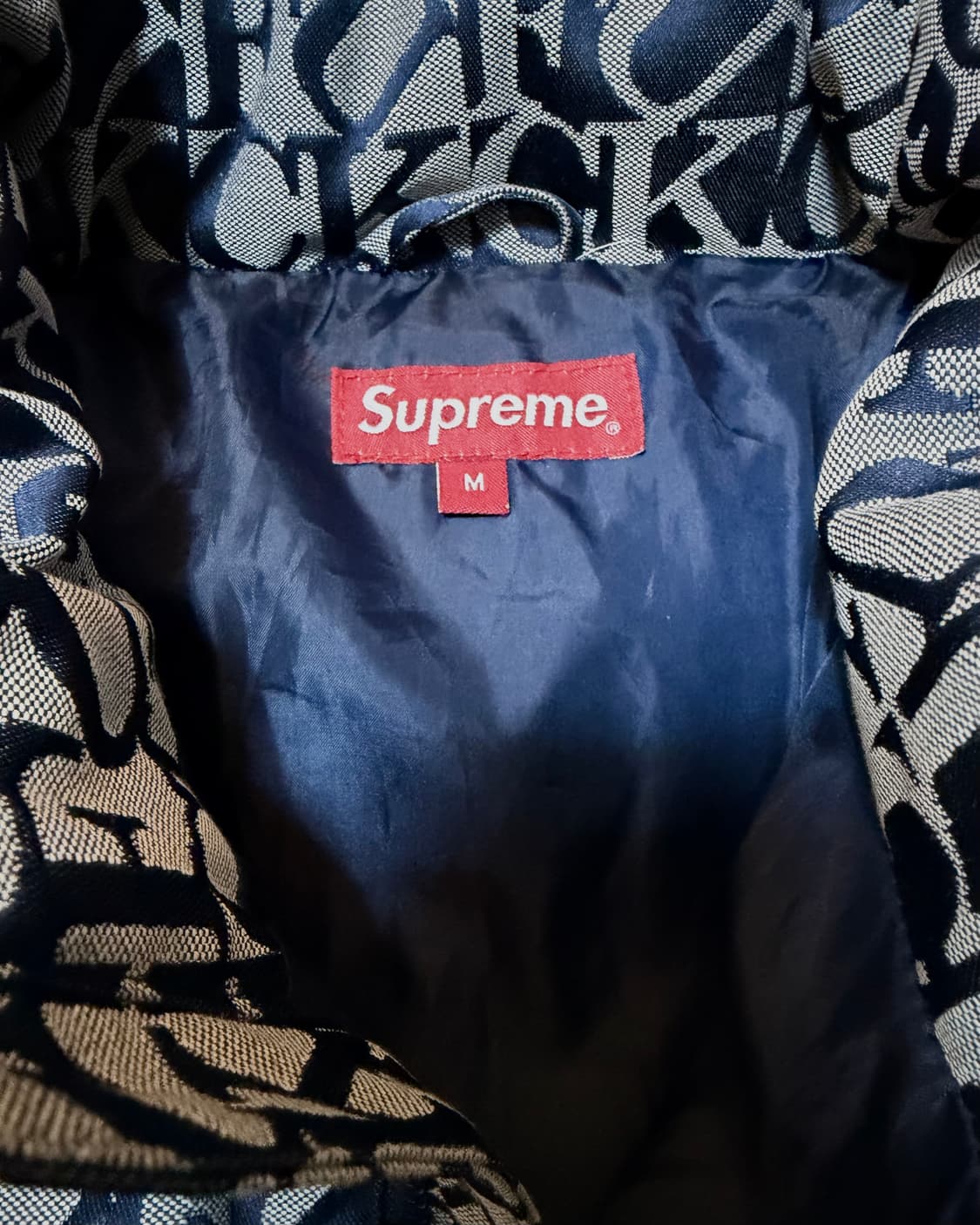 슈프림 FUCK 자가드 패딩 자켓 FW17  상품이미지6