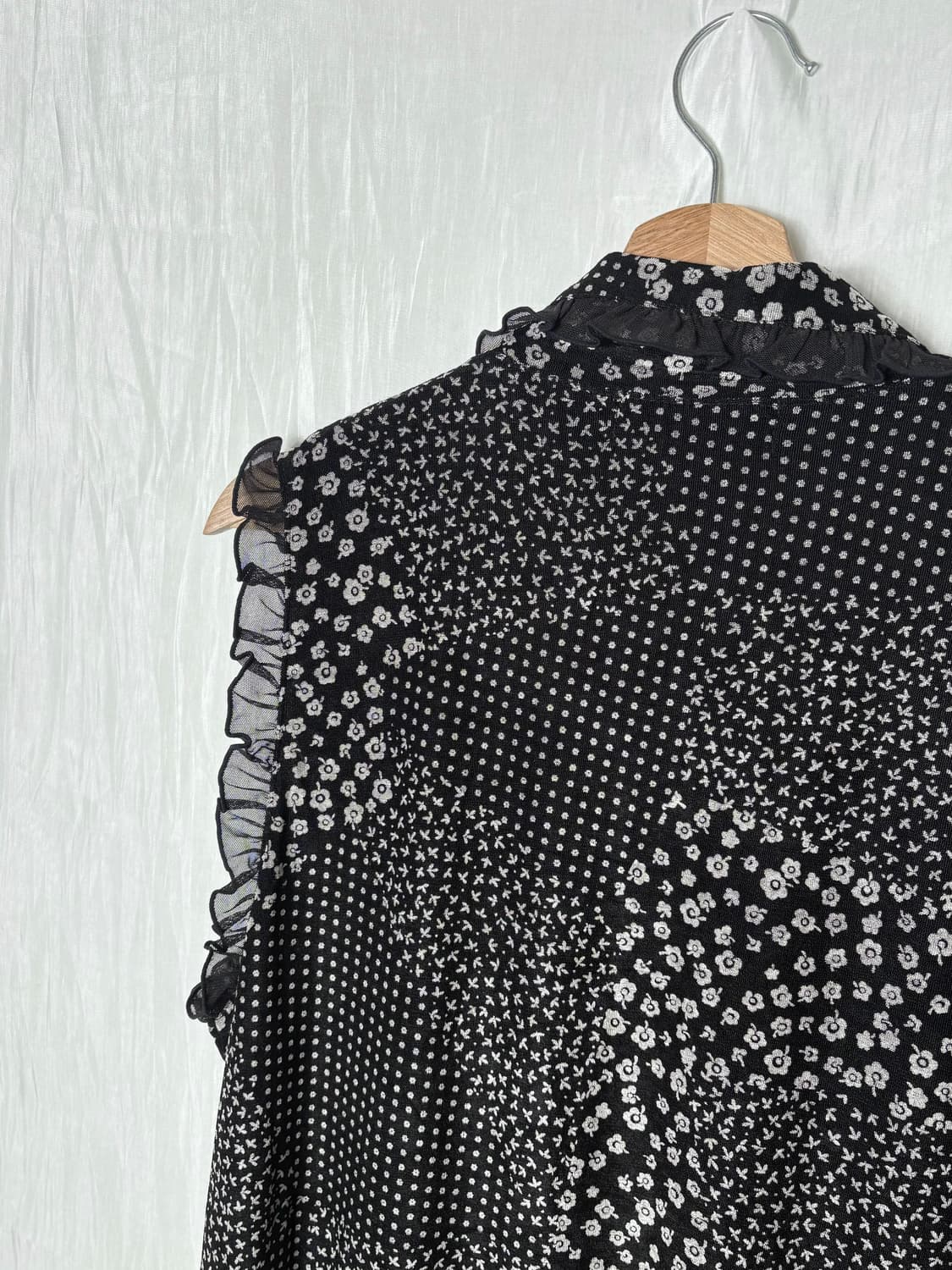 🖤 Midnight Patchwork Floral Sleeveless 상품이미지4