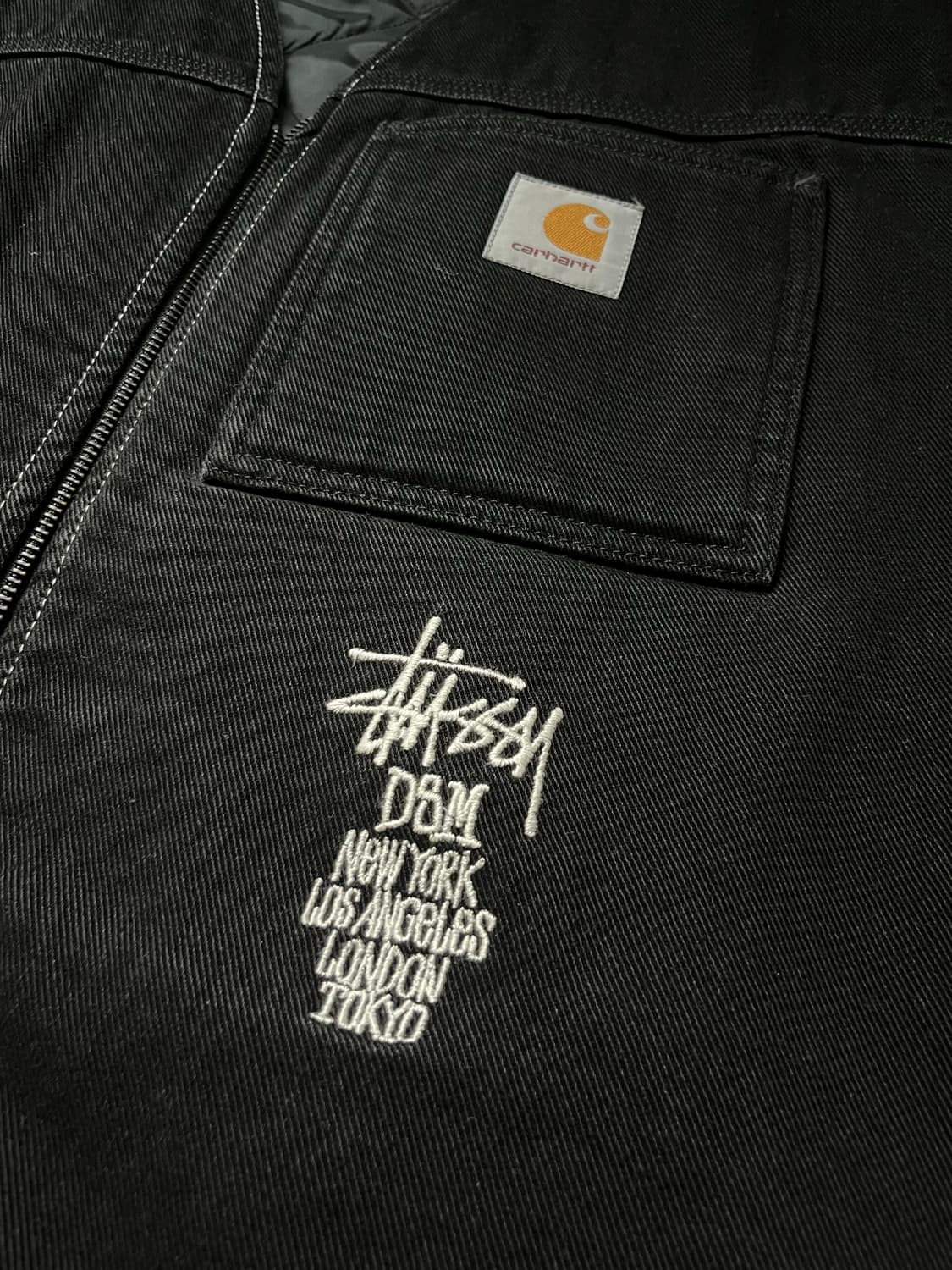 도버스트릿마켓 스투시 & 칼하트 WIP 베스트 (XL) 상품이미지2