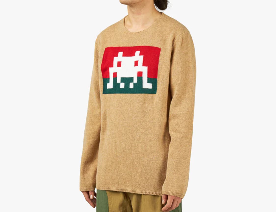 꼼데가르송 셔츠라인 인베이더니트 M 상품이미지1