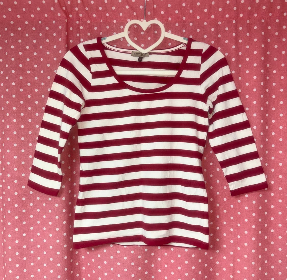 [PROPORTION BODY DRESSING] 레드 스트라이프 티셔츠 상품이미지1